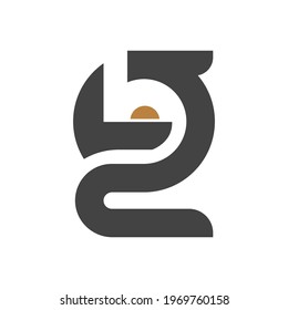 Alphabet letters Initials Monogram logo LG