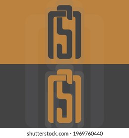 Alphabet letters Initials Monogram logo NS, SN, S and N