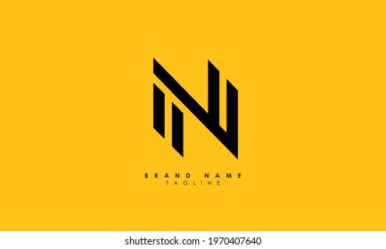 Alphabet letters Initials Monogram logo NN, N and N