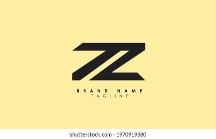 Alphabet letters Initials Monogram logo ZZ, Z and Z