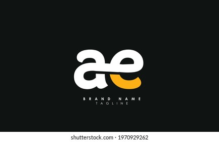 Alphabet letters Initials Monogram logo AE, EA, A and E svg