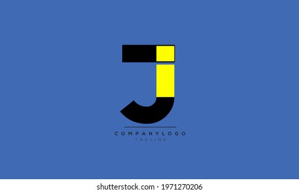 Alphabet letters Initials Monogram logo JI, JI INITIAL, JI letter