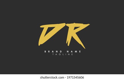 Alphabet letters Initials Monogram logo DR, RD, D and R