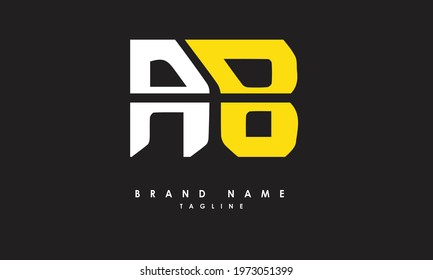 Alphabet letters Initials Monogram logo AB, BA, A and B