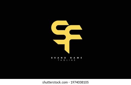 Alphabet letters Initials Monogram logo SF, FS, F and S