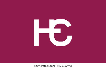 Alphabet letters Initials Monogram logo HE, EH, H and E