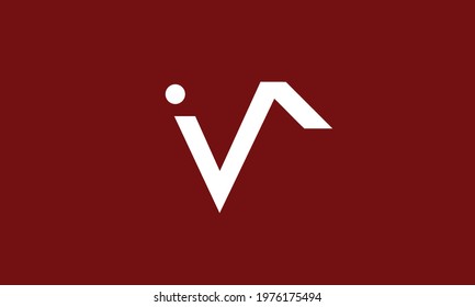 Alphabet letters Initials Monogram logo IV, VI, I and V