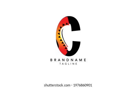 Alphabet letters Initials Monogram logo C,C INITIAL, C letter 