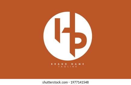 Alphabet letters Initials Monogram logo HP, PH, H and P