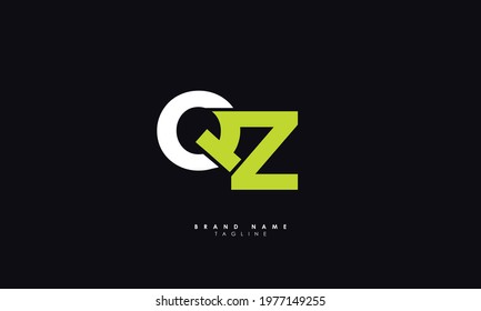 Alphabet letters Initials Monogram logo QZ, ZQ, Q and Z