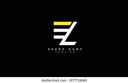 Alphabet letters Initials Monogram logo EL, LE, E and L