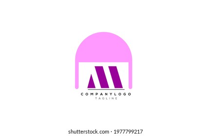 Alphabet letters Initials Monogram logo AM, AM INITIAL, AM letter