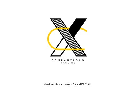 Alphabet letters Initials Monogram logo CX, CX INITIAL, CX letter