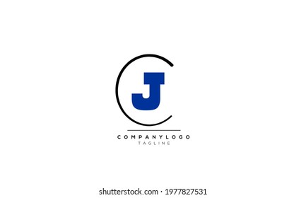 Alphabet letters Initials Monogram logo CJ, CJ INITIAL, CJ letter