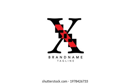 Alphabet letters Initials Monogram logo X,X INITIAL, X letter 