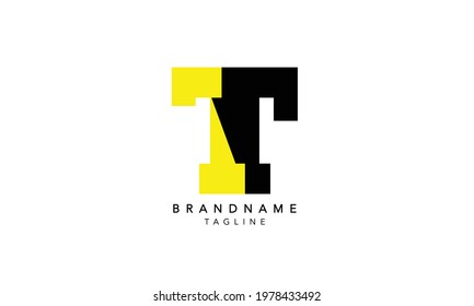 Alphabet letters Initials Monogram logo T,T INITIAL, T letter 