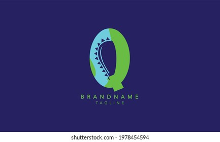 Alphabet letters Initials Monogram logo Q,Q INITIAL, Q letter 
