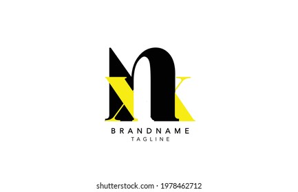 Alphabet letters Initials Monogram logo NX,NX INITIAL, NX letter , X and N