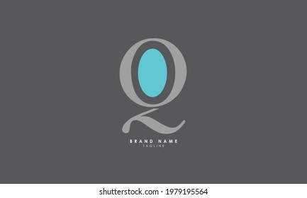 Alphabet letters Initials Monogram logo QO, OQ, Q and O