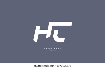 Alphabet letters Initials Monogram logo HT, TH, H and T