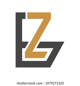 Alphabet letters Initials Monogram logo BZ, ZB, Z and B