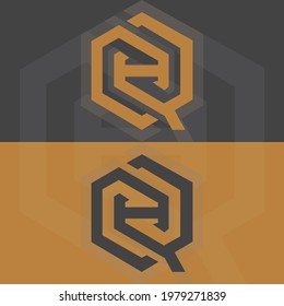 Alphabet letters Initials Monogram logo QH, HQ, H and Q