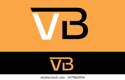 Alphabet letters Initials Monogram logo VB, BV, V and B