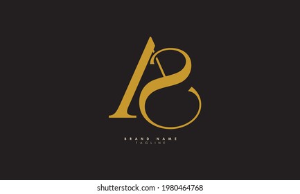 Letras alfabéticas Iniciales logotipo de monograma como, SA, A y S