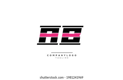 Alphabet letters Initials Monogram logo AB, AB INITIAL, AB letter