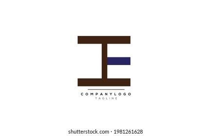 Alphabet letters Initials Monogram logo IE, IE INITIAL, IE letter