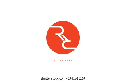 Alphabet letters Initial Monogram Logo RR, R und R