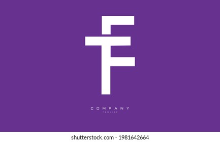 Alphabet letters Initials Monogram logo EF, FE, E and F