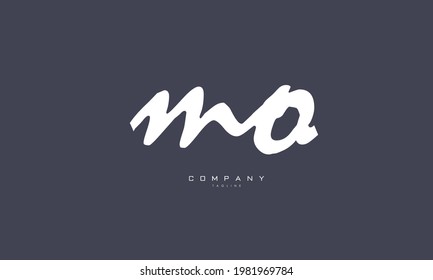 Alphabet letters Initial Monogram Logo MO, OM, M und O