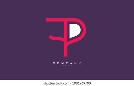 Alphabet letters Initial Monogram Logo FP, PF, F und P