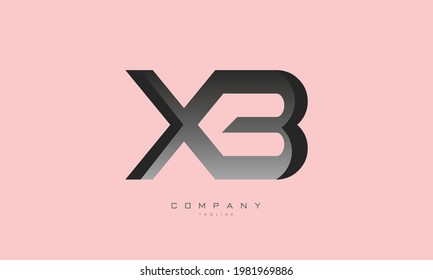Alphabet letters Initials Monogram logo XB, BX, X and B