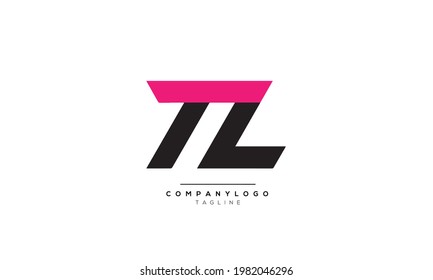 Letras alfabéticas Iniciales Logo Monograma TZ, TZ INITIAL, letra TZ