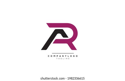 Alphabet letters Initial Monogram logo AR, AR INITIAL, AR letter