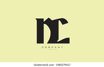 Alphabet letters Initials Monogram logo NC, CN, N and C