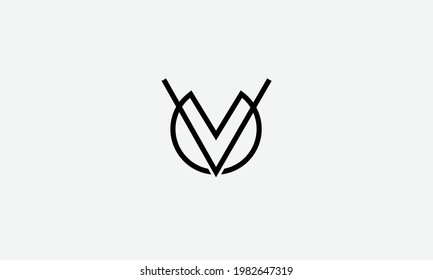Alphabet letters Initials Monogram logo VO OV V O