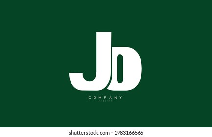 Alphabet letters Initials Monogram logo JD, DJ, J and D