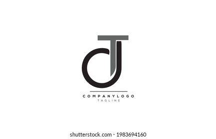 Alphabet letters Initials Monogram logo JT, JT INITIAL, JT letter