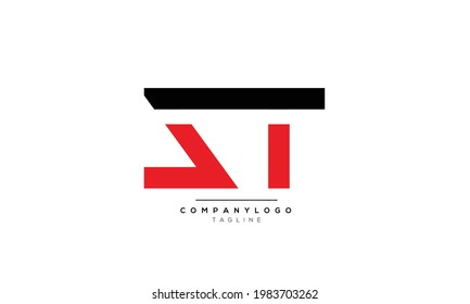 Letras alfabéticas Iniciales Logo Monograma TZ, TZ INITIAL, letra TZ