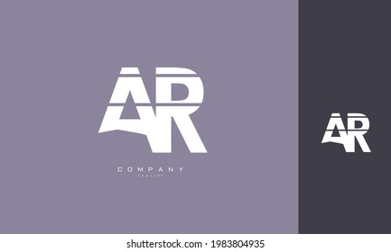 Alphabet letters Initial Monogram Logo AR, RA, A und R