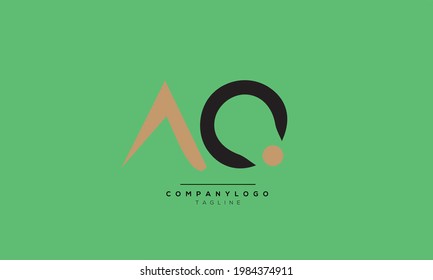 Letras alfabéticas Iniciales Monograma AC, AC INITIAL, letra AC