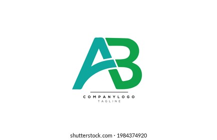 Alphabet letters Initials Monogram logo AB, AB INITIAL, AB letter
