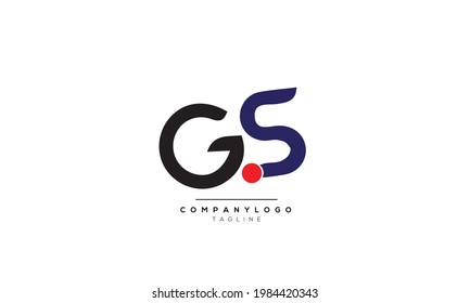 Alphabet letters Initials Monogram logo GS, GS INITIAL, GS letter