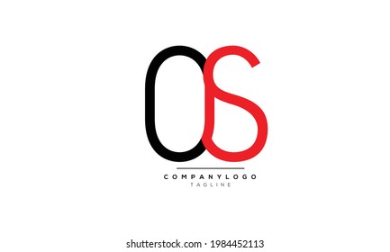 Alphabet letters Initial Monogram Logo OS, OS INITIAL, BS-Brief