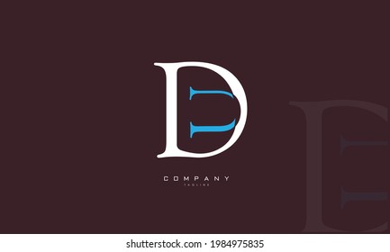Alphabet letters Initials Monogram logo DU, UD, D and U