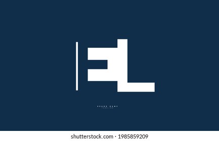 Alphabet letters Initials Monogram logo EL, LE, E and L