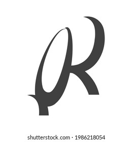 Alphabet letters Initials Monogram logo RQ, QR, Q and R